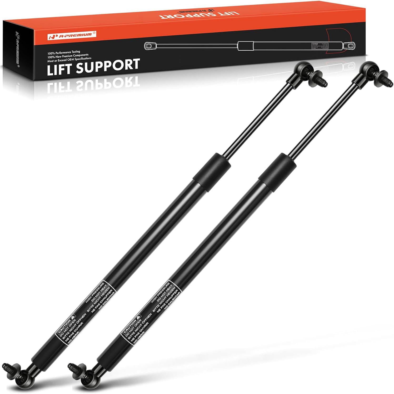 2 Rear Hatch Lift Supports For 2014-2019 Nissan Versa Note – Direct Fit Gas Struts