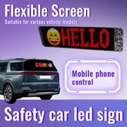 1PC Devil Eyes Light for Cars 23.62x4.72 led eyes for truck windshield with App Control