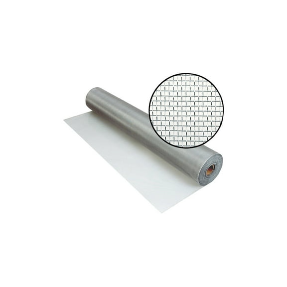 Replacement Screen, Aluminum, 36 in W, 100 ft L, 0.011 in Wire Dia, Silver