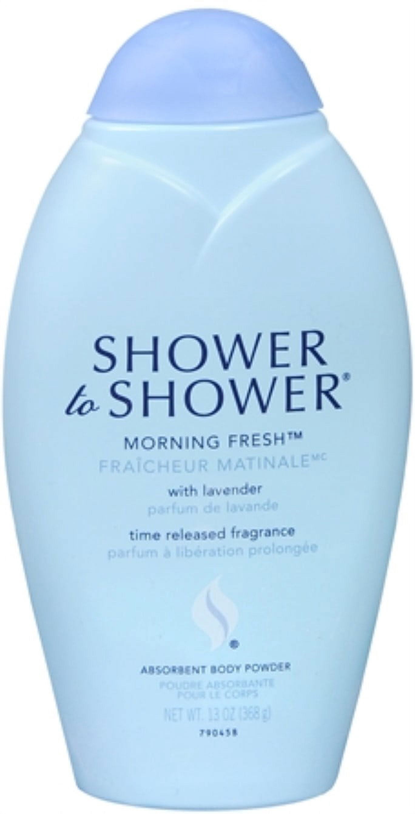 SHOWER TO SHOWER Body Powder Morning Fresh 13 oz (Pack of 3)