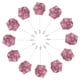 thumbnail image 1 of Uxcell 12-Pack Pines de Solapa de Flores para Hombres, Boutonnieres de Rosa para Bodas/Bailes/Fiestas [Rojo Pasta de Frijol], 1 of 7