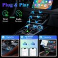 thumbnail image 4 of Wireless CarPlay Adapter for iPhone, 2025 Upgrade Convert Wired to Wireless Car Play Dongle, Mini Size USB Design for Apple CarPlay Adapter, USB-A/Type-C,, 4 of 9