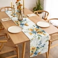 thumbnail image 3 of Table Runner 90 Inches Long for Kitchen Dining, Blue Yellow Spring Floral Dresser Scarf Farmhouse, Dining Table Decorations for Wedding/Parties, Watercolor Botanical Summer 13 x 90 In, 3 of 8