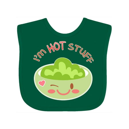 

Inktastic I m Hot Stuff- cute wasabi dish Gift Baby Boy or Baby Girl Bib