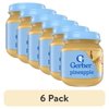 (6 pack) Gerber Stage 2 Baby Food, Pineapple Jar, Fruit Puree, Non-GMO, Baby Puree 4 oz