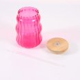 thumbnail image 2 of 18 fl oz Mainstays Glass Ribbed Pink Sipper, 2 of 5