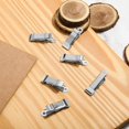 thumbnail image 7 of LQQBOX 6 Pieces of Metal Mini Clip Spring Clip Crocodile Clip Tiny Clip Strong Suitable for Wire, Paper, Crafts, DIY Decoration Mini Clip Silvery, 7 of 7