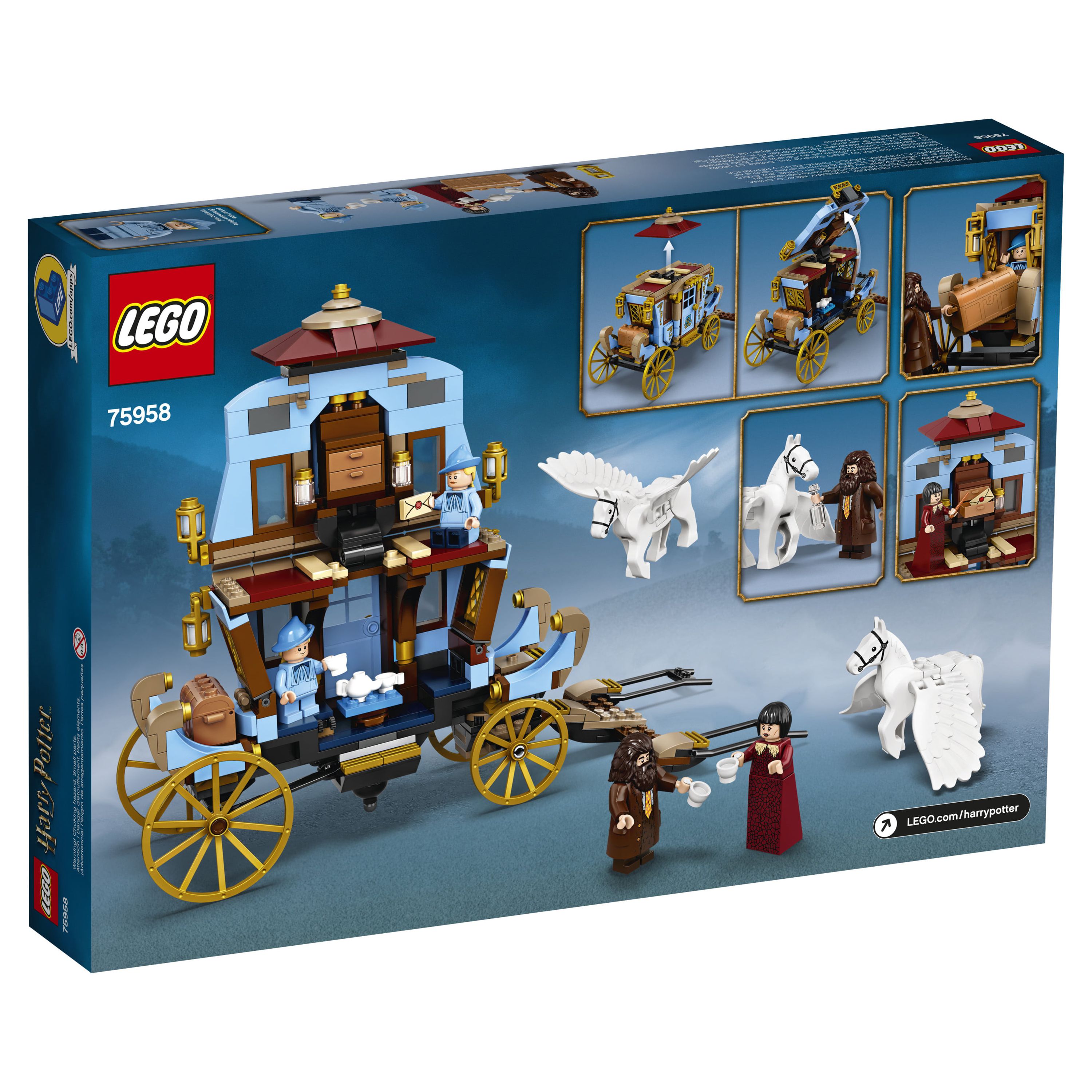 LEGO Harry Potter and the Goblet of Fire Beauxbatons' Carriage: Arrival at Hogwarts 75958 Wizard Hagrid Horses Building Toy (430 Pieces) - image 5 of 5