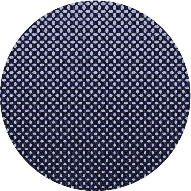 Ahgly Company Tapis Rond Lavable en Machine Intérieur Transitionnel Violet Pervenche, 6 Pieds Rond