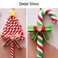 thumbnail image 5 of Christmas Candy Ornaments Polymer Clay Ornament Lollipop Candy Cane Crafts Hanging Decor Peppermint Christmas Tree Wreath Party, 5 of 7