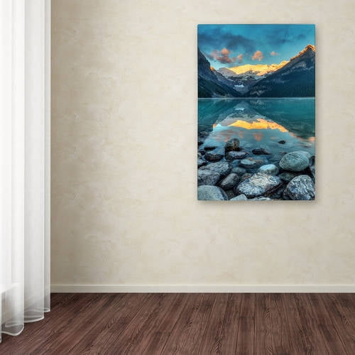 Trademark Fine Art 'Lake Louise Sunrise' Canvas Art by Pierre Leclerc