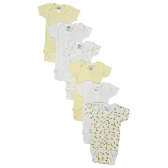 Unisex Baby 6 Pc Bodysuits