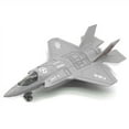 thumbnail image 1 of Large Alloy Pull Back F-35 Fighter Aircraft Model Music LED Airplane Toy Gift, 1 of 6