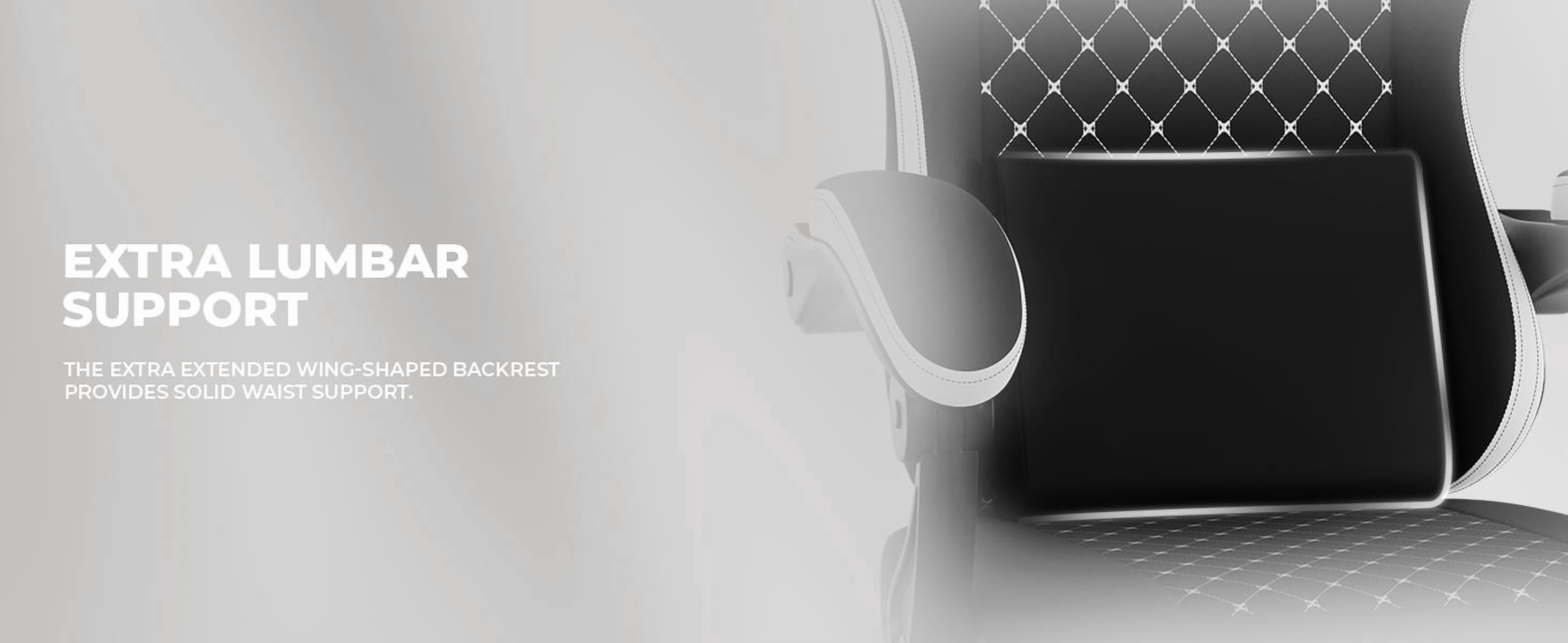 Leumius Gaming Chair,Ergonomic Office Desk Chair with Footrest Comfortable Headrest and Lumbar Support,White