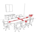 thumbnail image 2 of Modern Racetrack 10' Feet Conference Table, #OF-CON-C111, 2 of 2