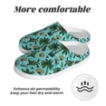 thumbnail image 6 of Fotbe Pineapple Sea Turtle Pattern Women's Fuzzy Curly Fur Memory Foam Loafer Slippers Indoor Outdoor Slippers Winter Home Shoes-35/36, 6 of 7