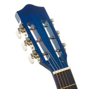 Ashthorpe 38-Inch Beginner Acoustic Guitar - Blue, Complete Starter Kit with Gig Bag, Extra Strings, Strap, and Lessons