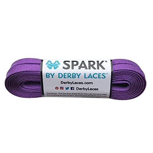 Derby Laces Derby Lacet Violet Étincelle pour Chaussures, Patins, Bottes, Roller Hockey et Patins à Glace (60 Pouces / 152 cm)