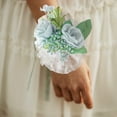 thumbnail image 6 of Under $5 Boovnll Wrist Corsage, Pink Artificial Roses for Wedding Girl/Mother Corsage Decor, for Prom/Wedding/Anniversary Bridal Shower Wedding Bridesmaid Mother Grandmother Corsage Wristlet, 6 of 6