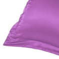 thumbnail image 4 of PiccoCasa 2 Pack Satin Pillow Shams with Envelope Closure, Purple Boudoir(12"x16"), 4 of 6