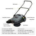thumbnail image 7 of VEVOR Push Floor Sweeper, 25.6" W Garden Sweeper with 5-Gallon Capacity, Angle & Height Adjustable, Sweeper for Walkway, Yard, Garage, Patio, 7 of 7