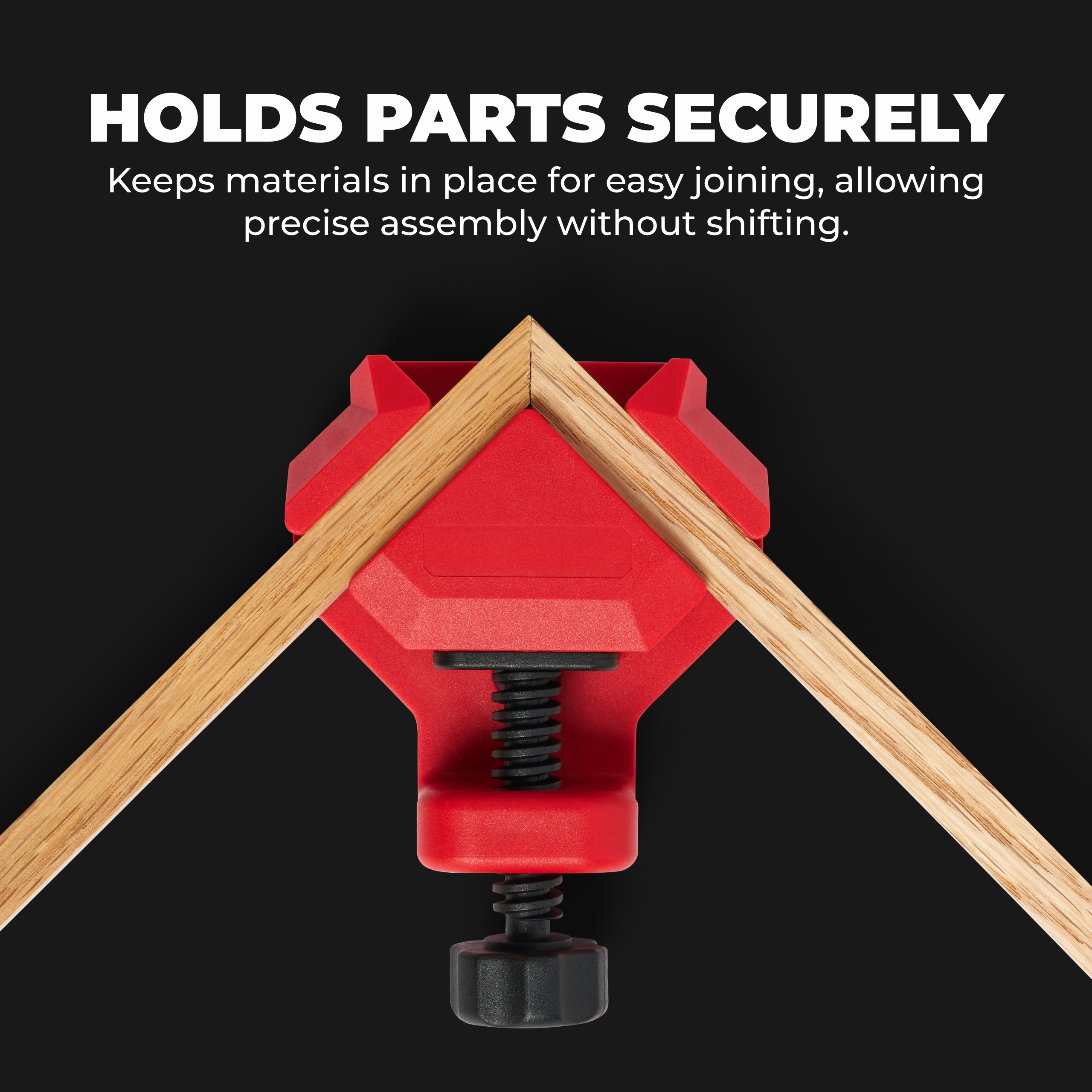 BuildSomething Quick Corner Clamps - Adjustable 90-Degree Clamps for Woodworking, Cabinet & Frame Assembly - Strong Hand Tools for Home Improvement & DIY - 4 Pack