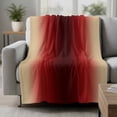 thumbnail image 2 of Dark Red Yellow Ombre Blanket Soft Cozy Warm Throw Blanket for Couch, Plush Fuzzy Flannel Fleece Blankets for Sofa, Farmhouse Modern Gradient Art Bed Blankets Lightweight Gifts for Women, 40"x50", 2 of 9