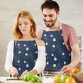 thumbnail image 3 of Pioneer Flower Floral Print Pattern Apron for Women and Men, Cotton Linen Waterproof with Pockets, Adjustable, 33x27 Inch for Kitchen, Gardening, BBQ, Salon, 3 of 6