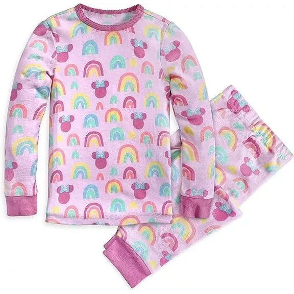 Disney Minnie Mouse Rainbow PJ PALS for Girls, Size 10