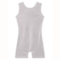 thumbnail image 4 of WAYUTE Girls Romper Crewneck Sleeveless Solid Color Stretchy Seamless Gymnastics Dance Outfits Leotard for Toddler Kids Summer Outfits, 4 of 4