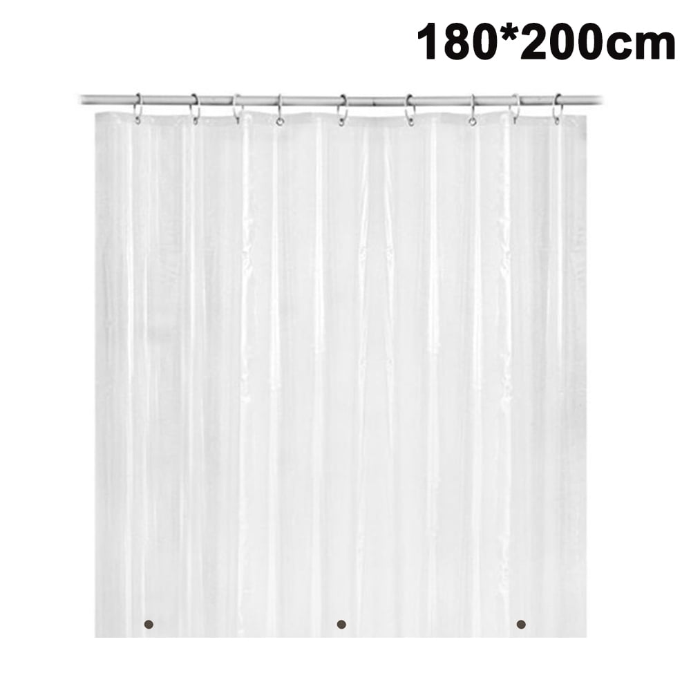 Floral 180 x 180 cm WELTRXE Polyester Shower Curtain Decorative Bathroom Curtains Waterproof Mold-proof Anti-Bacterial Bath Curtain with 12 Hooks