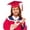 Red, variant on Kindergarten Graduation Cap and Gown Unisex Kids Matte Preschool Graduation Cap and Gown Tassel Kindergarten Graduation Cap and Gown Stole Package Black 3-4 Years