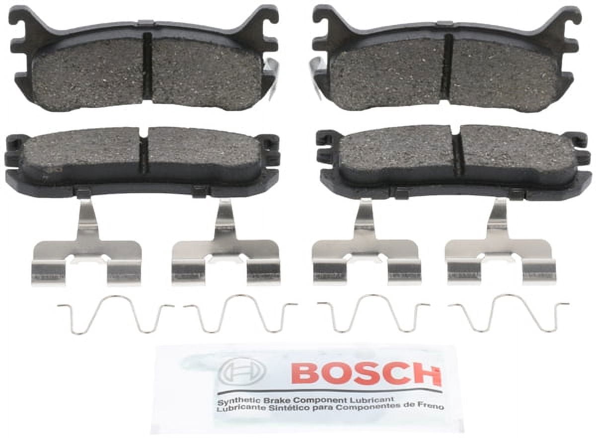 Bosch QuietCast Ceramic Brake Pad Set, w/ Shims Fits select: 1994-1997,1999-2005 MAZDA MX-5 MIATA