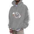 thumbnail image 1 of LUOGENLI Chandails à Capuche pour Hommes Graphique TG Chandails à Capuche et Chandails pour Hommes Chandail Décontracté à Enfiler avec Imprimé de Football Coupe Ample Chandail à Capuche pour l'Automne et l'Hiver Tenue Confortable Chandails à Capuche pour Hommes Graphique TG Gris1 Taille TTG, 1 of 4