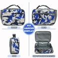 thumbnail image 7 of Lunch Box for Kids Boys Girls Men Women, Insulated Lunch Bag with Buckle Handle for School Work Picnic Travel, Reusable Leakproof Lunchbox Cooler - Blue Camo, 7 of 7