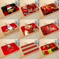 thumbnail image 4 of Floor Mat Christmas Theme Pattern Non Slip Flannel Front Door Entrance Mat Home Decor, 4 of 6