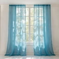 thumbnail image 6 of Sedona Designz 120 Inches Wide Sheer Voile Chiffon Fabric for Events - Turquoise, 6 of 11