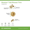 thumbnail image 5 of Symmons S589215TRM Braston Tub And Shower Trim Package - Chrome, 5 of 7