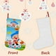 thumbnail image 3 of PLIM Tema: Calcetines de Navidad, fino lino blanco para colgar en escaleras y chimenea, decoración navideña para el hogar, regalo de Navidad. 54cm × 38cm, 3 of 5