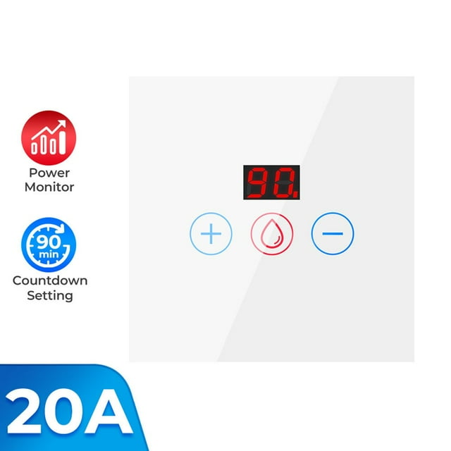 Lefu Smart Immersion Heater Timer Switch, 20A WIFI Smart Water Heater Timer Switch,