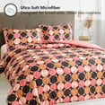 thumbnail image 2 of American Home Collection 3-Piece Reversible Comforter Set, Soft and Lightweight, Pink Dots, King/Cal King, 2 of 5