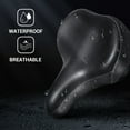 thumbnail image 5 of Addmotor Comfortable Cruiser Bike Seat Extra Wide Bicycle Saddle with Suspension, Dual Shock Absorbing, Great Replacement Soft Bike Saddle for Women and Men, Black, 5 of 9