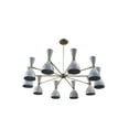 thumbnail image 6 of 10 Light Modern Raw Brass chandelier light Fixture, 6 of 9