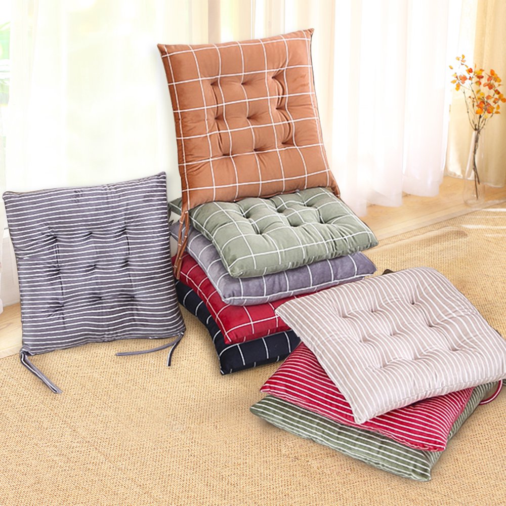 Hongyi 1/2/4Pack Sit Mat Tie On Dining Chair Seat Pads Cushion Sofa