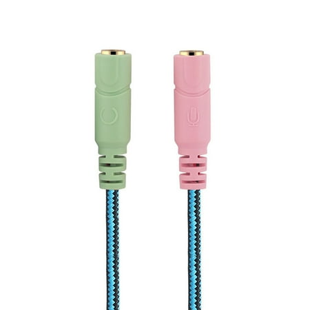 3.5mm Jack Cable Headset Adapter Y Splitter Audio 2 Female to 1 Male for Laptop PS4 Phone Xbox One Earphone Headphone