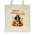 thumbnail image 2 of Happy Thanksgiving English Springer Spaniel Welcome Thankful Fall Autumn Pumpkin Canvas Tote Bag Springers Dog Lover Gifts Reusable Shopping Grocery Bag - 02021, 2 of 5