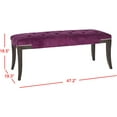 thumbnail image 5 of Safavieh Bob Birch Wood Bench in Purple, 5 of 5