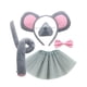 thumbnail image 4 of Diadema Con Orejas de Ratón Yuyangstore Tocado Fiesta de Halloween Conjunto de Pajarita y Cola, 4 of 8
