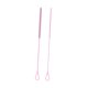 thumbnail image 1 of 2 piezas cepillos de limpiador de paja de silicona larga liviana recipiente de cuello estrecho cepillos de botella de silicona reutilizables para taza Rosa, 1 of 8