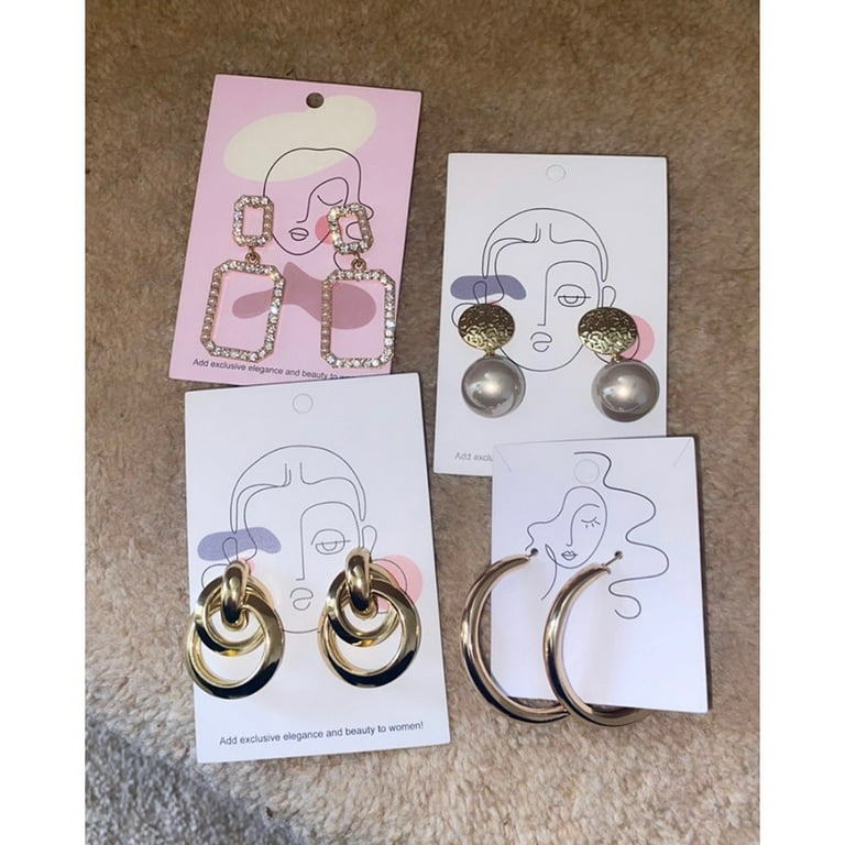 100pcs 2 x 3 Custom Jewelry Earring Cards Stud Earring Display Cards